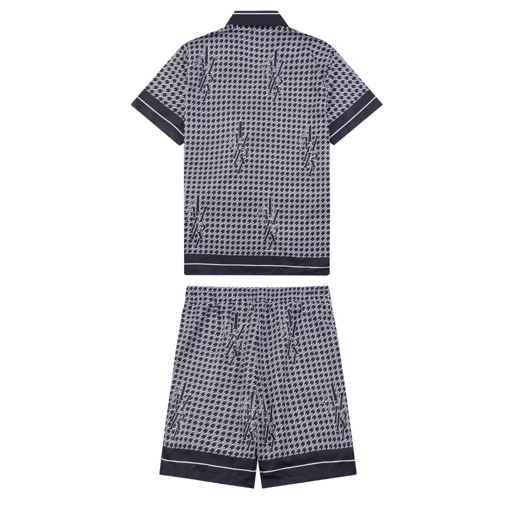 Amr Staggard Silk Short Set - Nov - ell - fas - ion