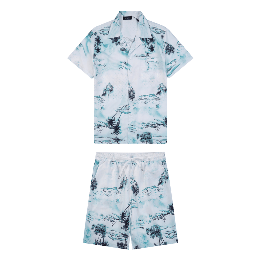 Amr Palm Logo Short Set - BabyLuxee.de