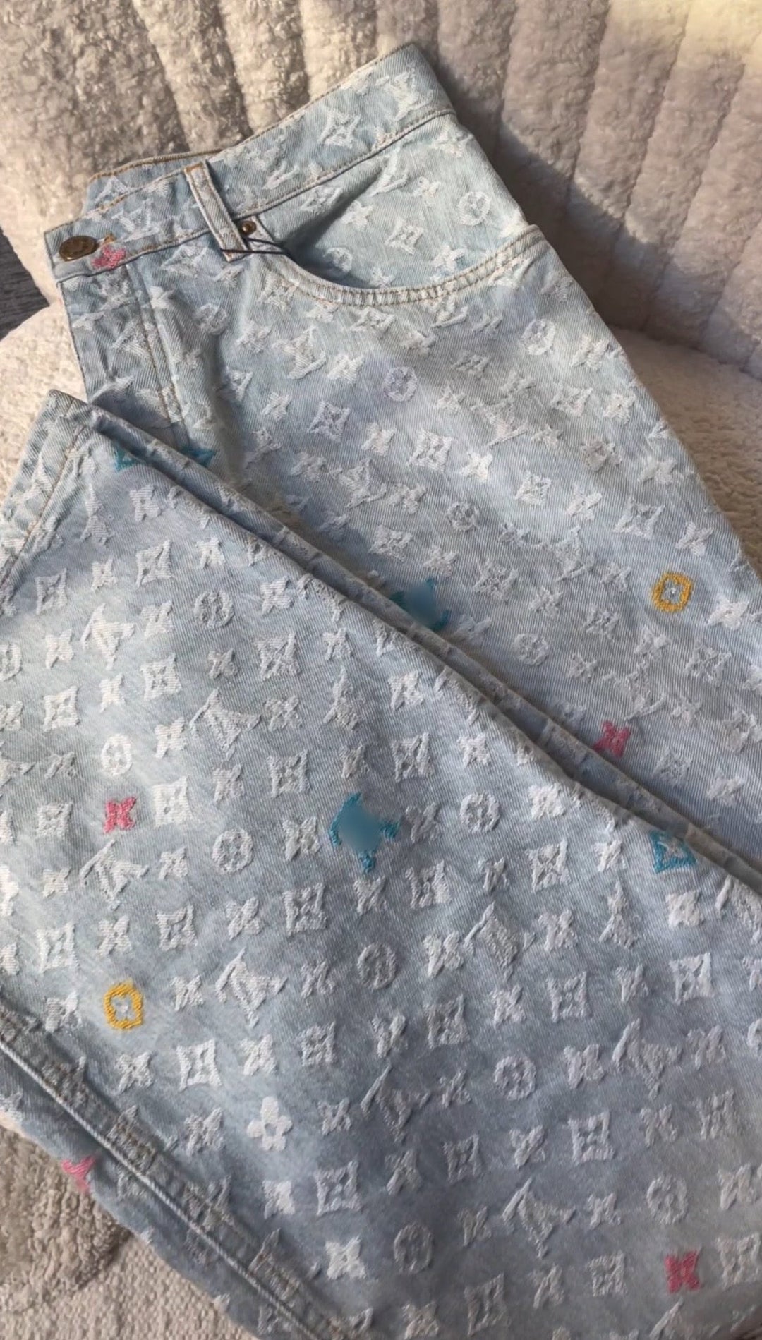 LV Monogram jeans - Nov - ell - fas - ion