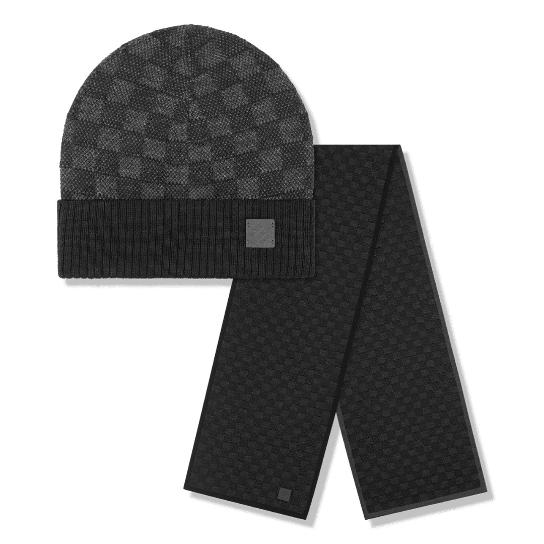 LV Black Scarf & Beanie - Novell "Fashion"
